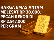 Harga Emas Antam Pecah Rekor, Saat yang Tepat Beli Emas 1 Gram di Shopee Harga emas Antam tembus Rp 2,9 juta per gram, emas batangan Antam