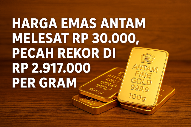 Harga emas Antam tembus Rp 2,9 juta per gram, emas batangan Antam