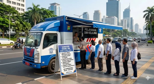 Panduan Lengkap SIM Keliling Jakarta Hari Ini Lokasi, Syarat, dan Cara Perpanjang (Rabu, 8 April 2026) Panduan Lengkap SIM Keliling Jakarta Hari Ini Lokasi, Syarat, dan Cara Perpanjang (Rabu, 8 April 2026)